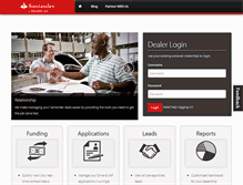Tablet Screenshot of dealer.santanderconsumerusa.com